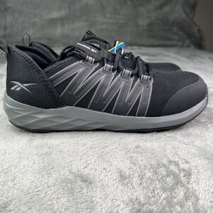 Reebok‎ Astroride Work Shoes Mens 8 Black Athletic Steel Toe Sneakers MemoryTech